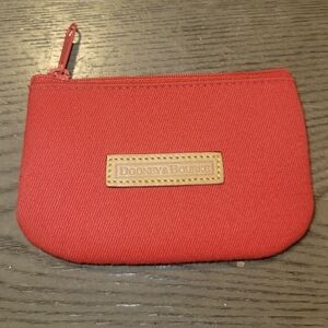 Dooney & Bourke Red Cosmetic Bag with Durable Canvas